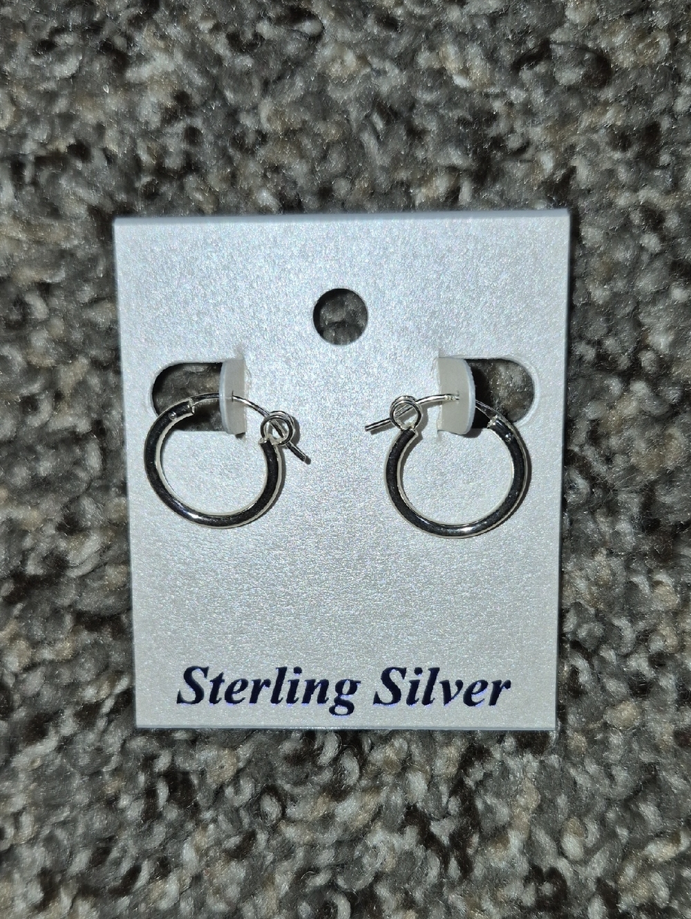 Sterling Silver Small Hoop Earrings - Polished Silver